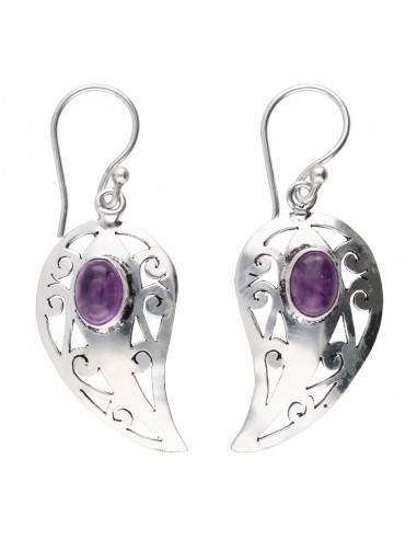 Amethyst in Silver Plating Earrings...