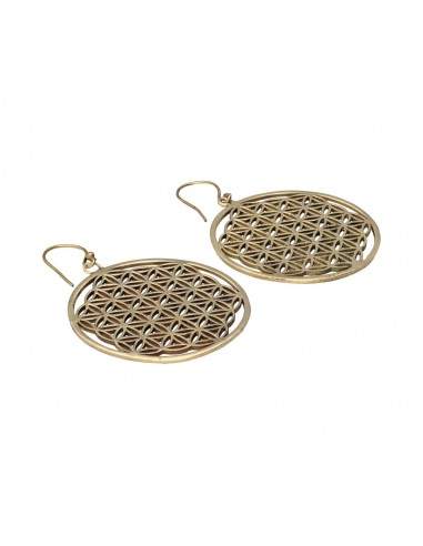 Brincos grandes em bronze -20-