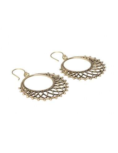 Brincos grandes em bronze -73-