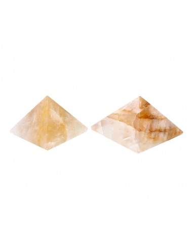 Pyramides de quartz hématoïde