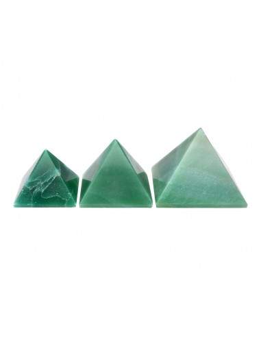 Pyramides de quartz vert