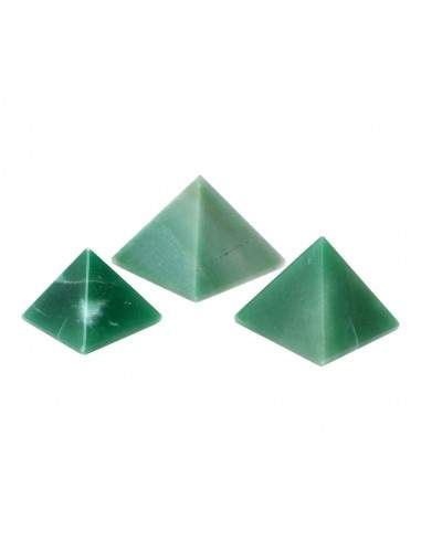 Pyramides de quartz vert