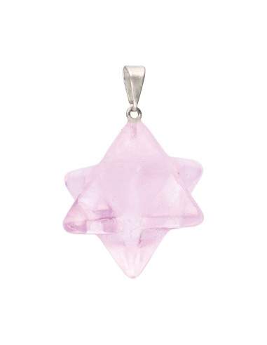 Rose Quartz Merkaba Pendant