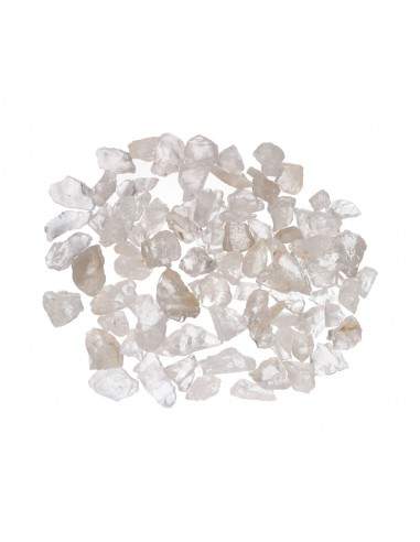 Grands éclats de quartz blanc brut