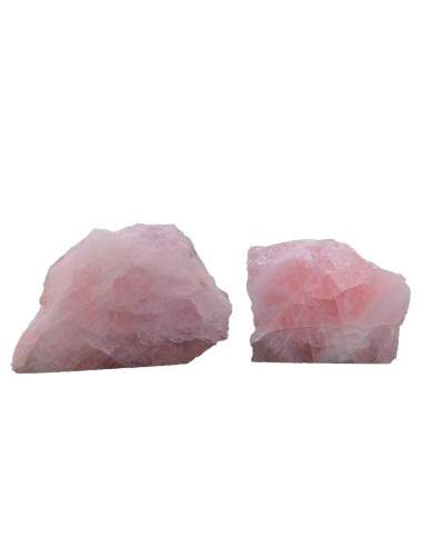 Quartz rose avec face polie