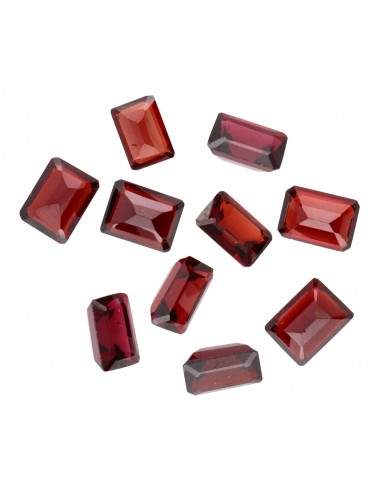 Rectangle Faceted Garnet cabochons...