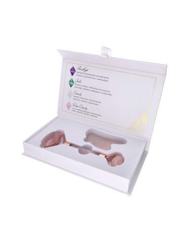 Pacote massageador de quartzo rosa