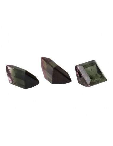 Cabochons de tourmaline bicolore...