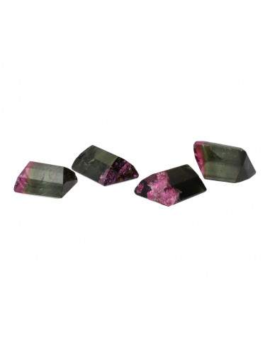 Faceted Bicolor Tourmaline cabochons...