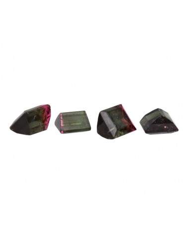 Cabochons de tourmaline bicolore...