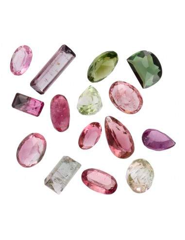 Tourmaline à facettes Mix cabochons...