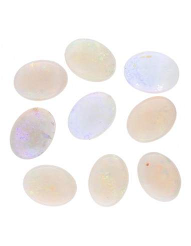 Cabochons ovales en opale (9 pièces)