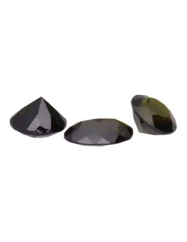 Faceted Green Tourmaline cabochons (3...