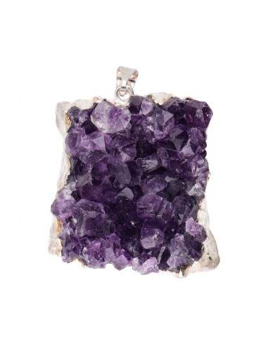 Large Amethyst Druse Pendant in...