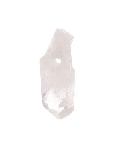 Pierced Rough Quartz Point Pendant