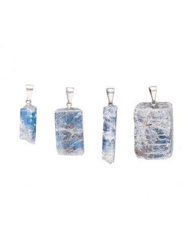 Green Cyanite Pendant in Silver Plating