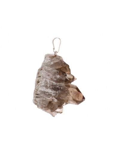 Pendente Druso de Quartzo Fumado