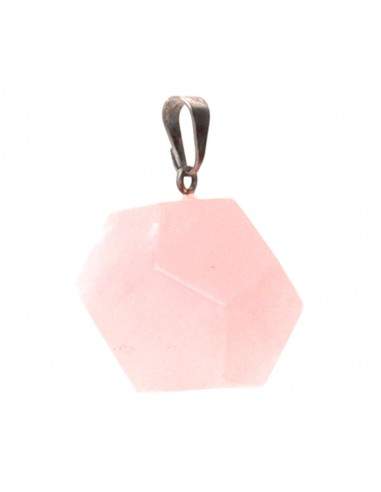 Pingente de Quartzo Rosa Dodecahedron...