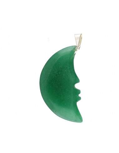 Pendentif Lune minérale