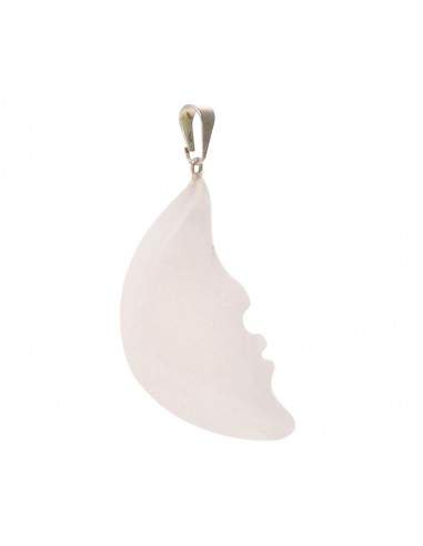 Pendentif Lune minérale