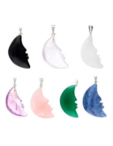 Mineral Moon Pendant