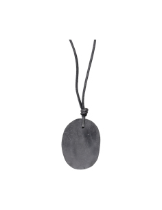 Large Oval Shungit Pendant