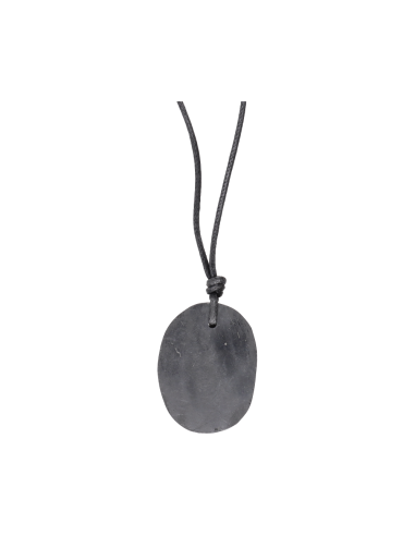 Large Oval Shungit Pendant