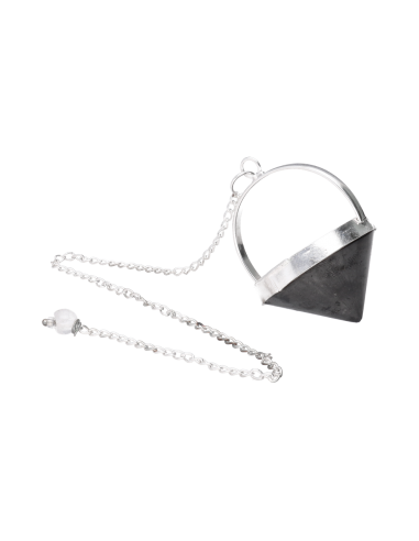 Pendulo de Shungite girando