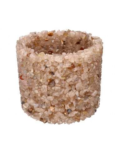 Large Agate Chip Candle Holders