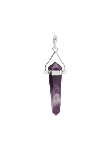 Silver Plated Amethyst Biterminate...