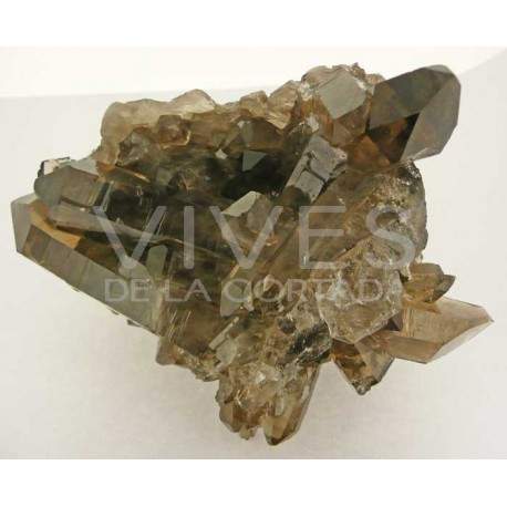 Drusa de Cuarzo Brasil Calidad Extra con base de madera