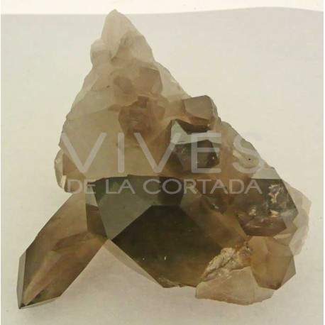 Druse de Cuarzo Brasil Calidad Extra con base de madera