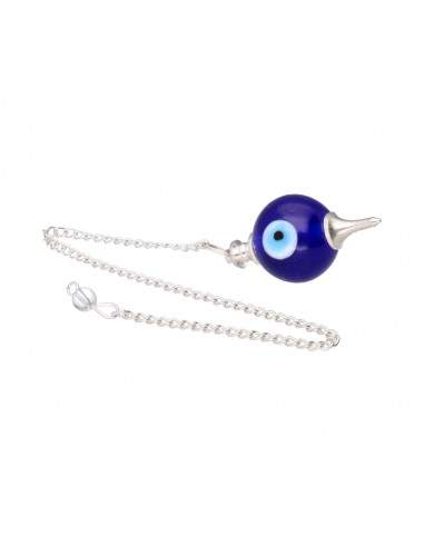 Pendule œil turc plaqué argent (MER10)