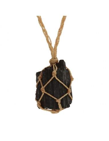 Pendentif Tourmaline noire brute