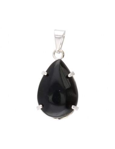Pendentif petite goutte en obsidienne...