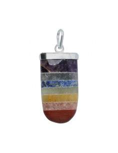 Pendentif ovale en argent...