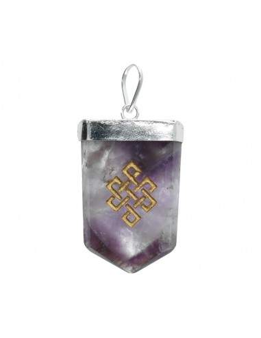 Amethyst Infinity Knot Pendant in...