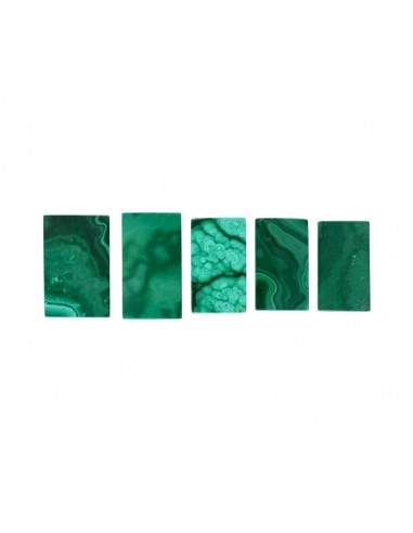 Rectangular Malachite cabochon (2)