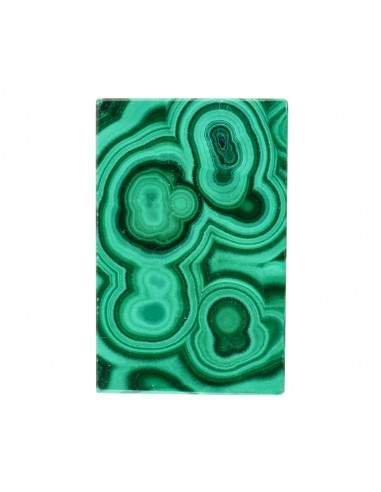Cabochon rectangulaire de malachite (4)