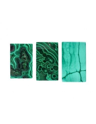 Cabochon rectangulaire de malachite (4)
