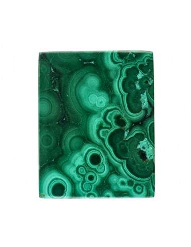 Cabochon rectangulaire de malachite (5)
