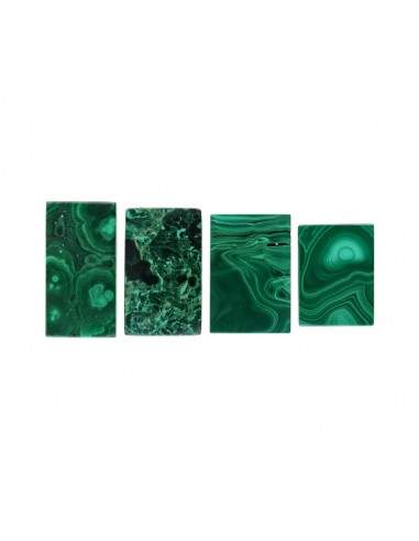 Cabochon rectangulaire de malachite (5)