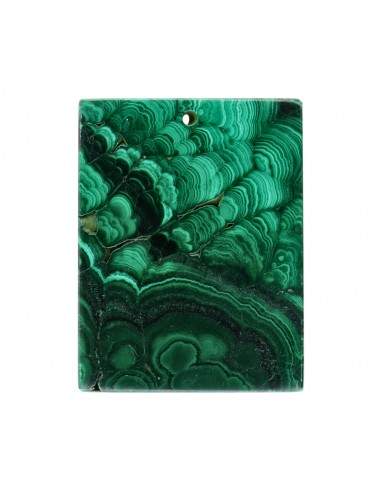 Rectangular Malachite cabochon (6)