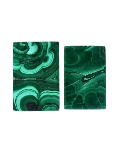 Rectangular Malachite cabochon (8)