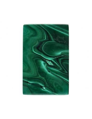 Cabochon rectangulaire de malachite (8)