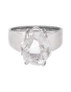 Herkimer Quartz Ring in 925...