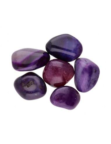Dyed Lilac Agate Tumbled 4x3cm