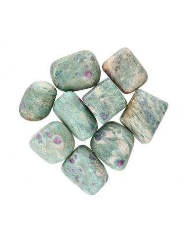 Rodado de Zoisita con Rubí 4x3cm