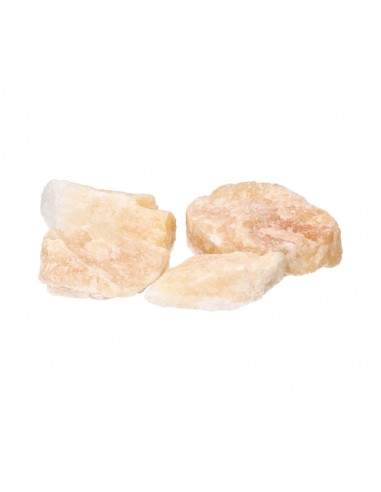 Calcite amarela pequena em bruto