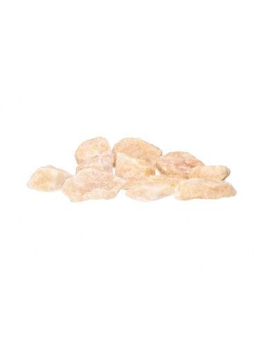 Calcite amarela pequena em bruto